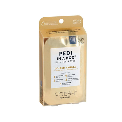 Voesh New York Pedi In A Box 5-Step Gold Pedicure Set
