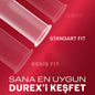 Durex Thin Feel Latex Condoms: Enhanced Sensitivity, Standard Fit (56mm), Lubricated - Safe & Natural Protection