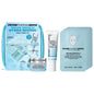 Water Drench: Travel Skincare Set - Hyaluronic Acid Hydration, SPF 45 Sunscreen, Eye Patches for Puffiness, Perfect On-the-Go.