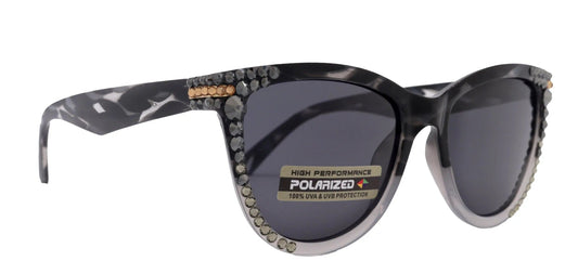 Polarized Premium Fashion  sunglasses with Genuine European Crystals