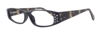Premium Reading Glasses High End Reading Glass,  Small Frame Black  +1.25 to +3.00 magnifying glasses, Cat Eye. optical Frames