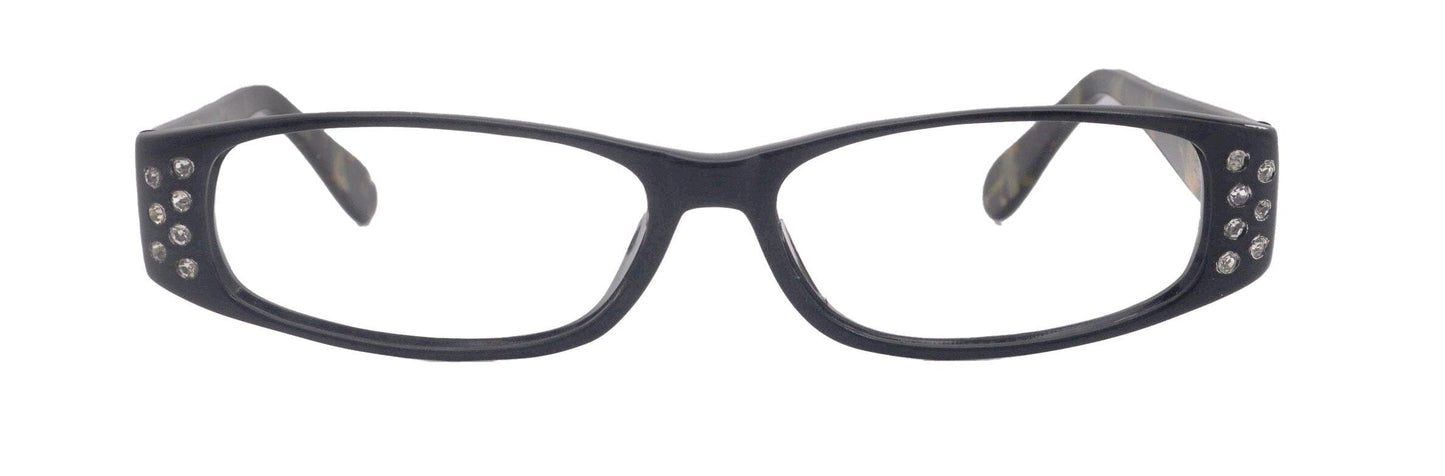 Premium Reading Glasses High End Reading Glass,  Small Frame Black  +1.25 to +3.00 magnifying glasses, Cat Eye. optical Frames