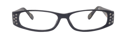 Premium Reading Glasses High End Reading Glass,  Small Frame Black  +1.25 to +3.00 magnifying glasses, Cat Eye. optical Frames