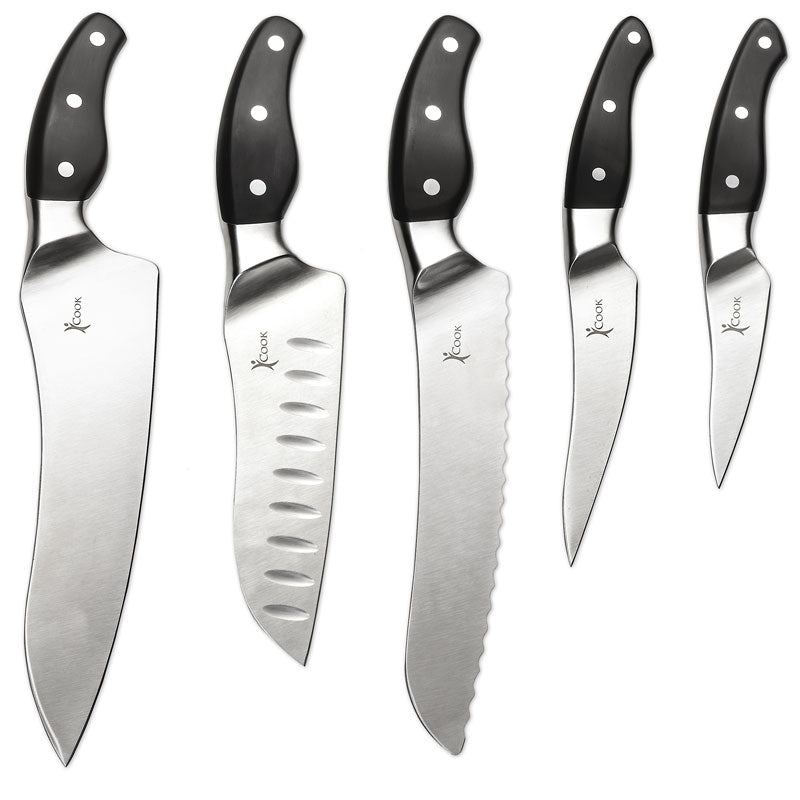 iCook 5-Piece Knife Set with Storage Tray