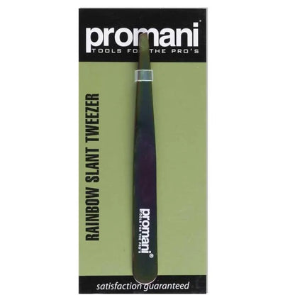 Promani Rainbow Tweezers PR-927 for Precise Brow Shaping