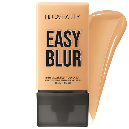 Huda Beauty Easy Blur Natural Airbrush Foundation with Niacinamide - Lightweight, Non-Comedogenic, Vegan & Cruelty-Free Makeup for Natural Finish
