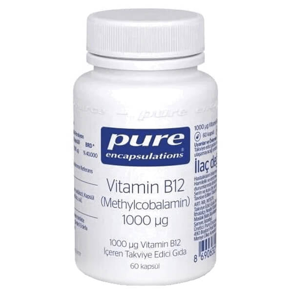 Pure Encapsulations Vitamin B12 Methylcobalamin 60 Capsules
