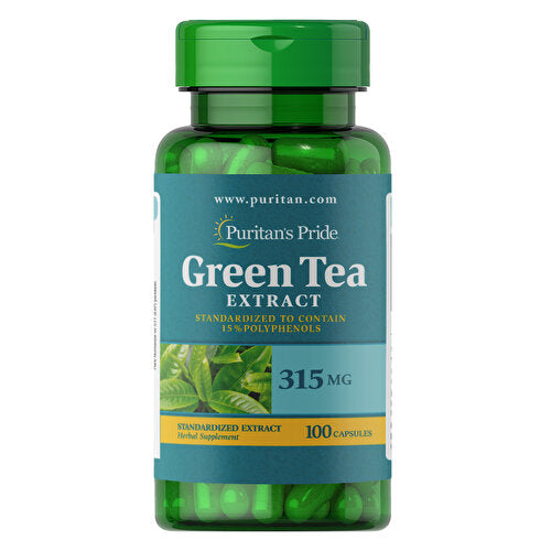Puritan's Pride Green Tea Extract 315 Mg 100 Capsules