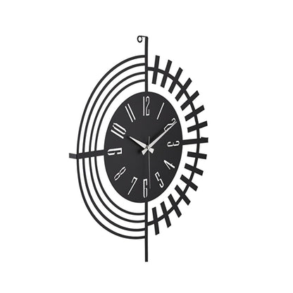 Muyika 41x41cm Metal Modern Wall Clock - Silent Sweep Mechanism, Modern Home Decor