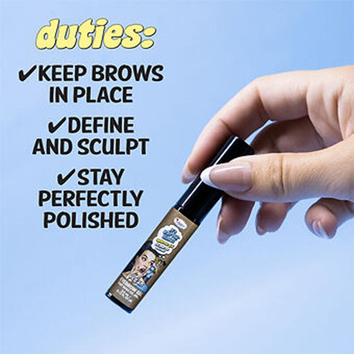 theBalm It's A Brow Time Clear Brow Gel: Shape, Define & Hold All Day - Vitamin B5 Enriched Eyebrow Mascara