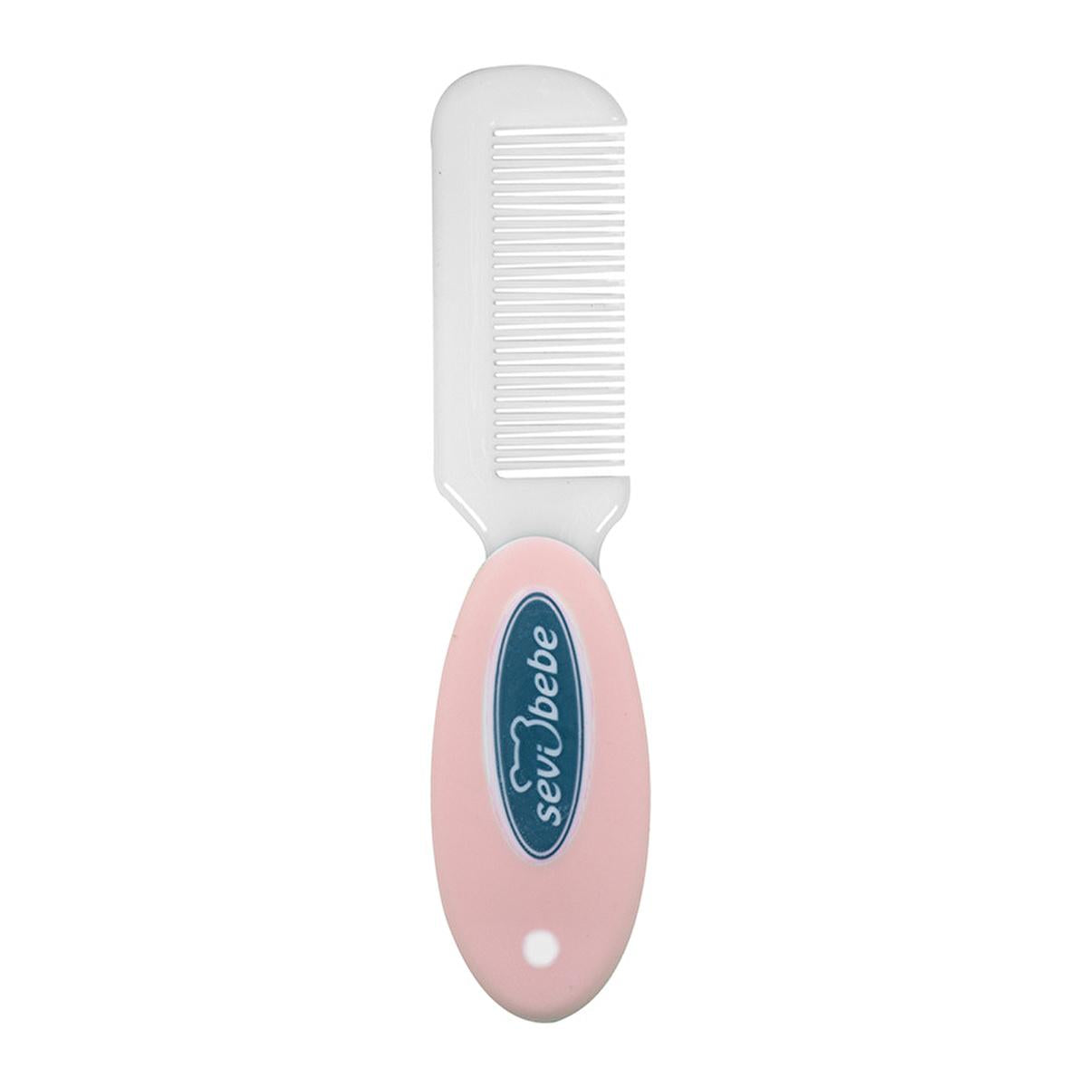 Sevi Bebe Baby Hair Brush and Comb Set - Natural Bristle, Gentle Grooming for Newborns