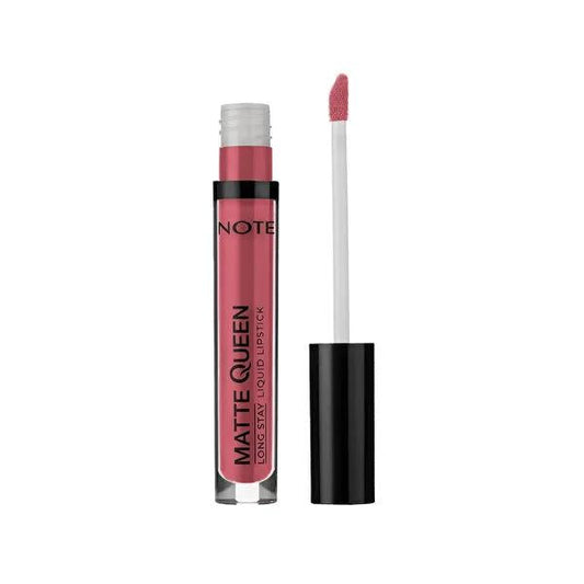 Note Cosmetics Matte Queen Liquid Lipstick - Long Lasting, High Pigment Blush Lipstick for a Comfortable, Non-Transfer, Modern Look