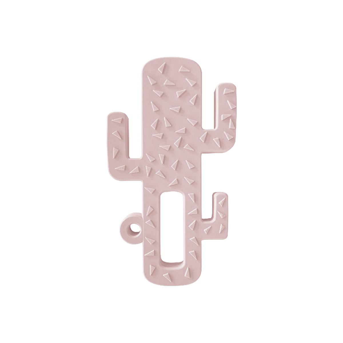 OiOi Baby Silicone Teether - Premium Food-Grade Teething Relief for Infants, Easy Clean, Non-Toxic, 3 Months+, Pinky Pink