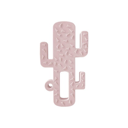 OiOi Baby Silicone Teether - Premium Food-Grade Teething Relief for Infants, Easy Clean, Non-Toxic, 3 Months+, Pinky Pink