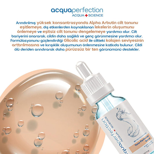 Acqua Perfection Skin Tone Correction Serum with Alpha Arbutin - Brightens, Evens Skin Tone, Reduces Hyperpigmentation