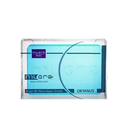 Nilera Glycerin Soap Okyanus - Natural, Moisturizing Soap for Acne-Prone Skin, 100% Vegetable Oils, AHA Rich