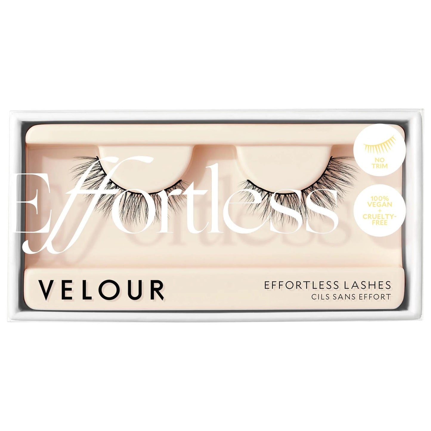 Effortless Lashes: Natural False Eyelashes - No Trim, Easy Application, Cruelty-Free & Reusable Up to 20 Times