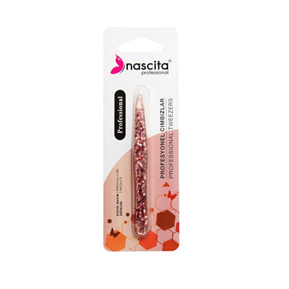 Nascita Glitter Slant Tweezers for Precise Grooming