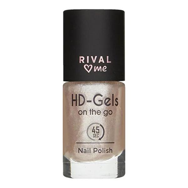 Rival Loves Me Nail Polish No:05 HD Gels Dazzling Gel Effect 9 ml - Quick Drying Nail Gel Polish for High Shine Finish