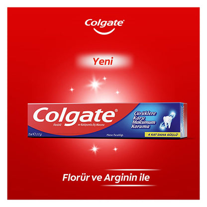 Colgate Cavity Protection Toothpaste - Fluoride Enriched, Mint Flavor, 125ml - Dental Hygiene & Oral Care