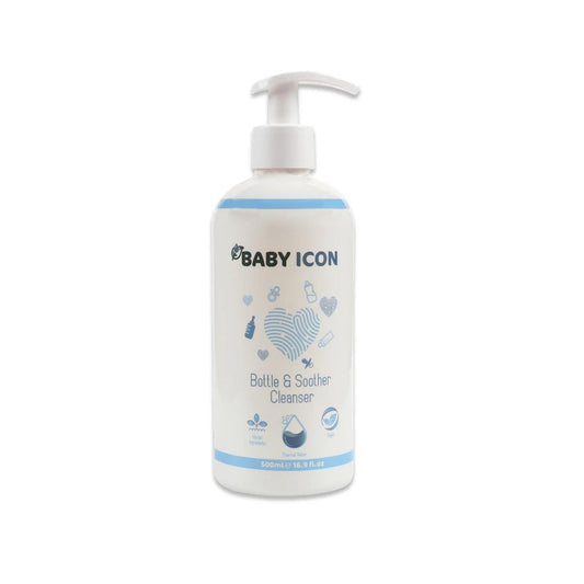 Baby Icon Natural Baby Bottle and Pacifier Cleaner, Vegan and Cruelty-Free, 16.91 fl oz - Gentle, Chemical-Free Cleaning for Baby Items
