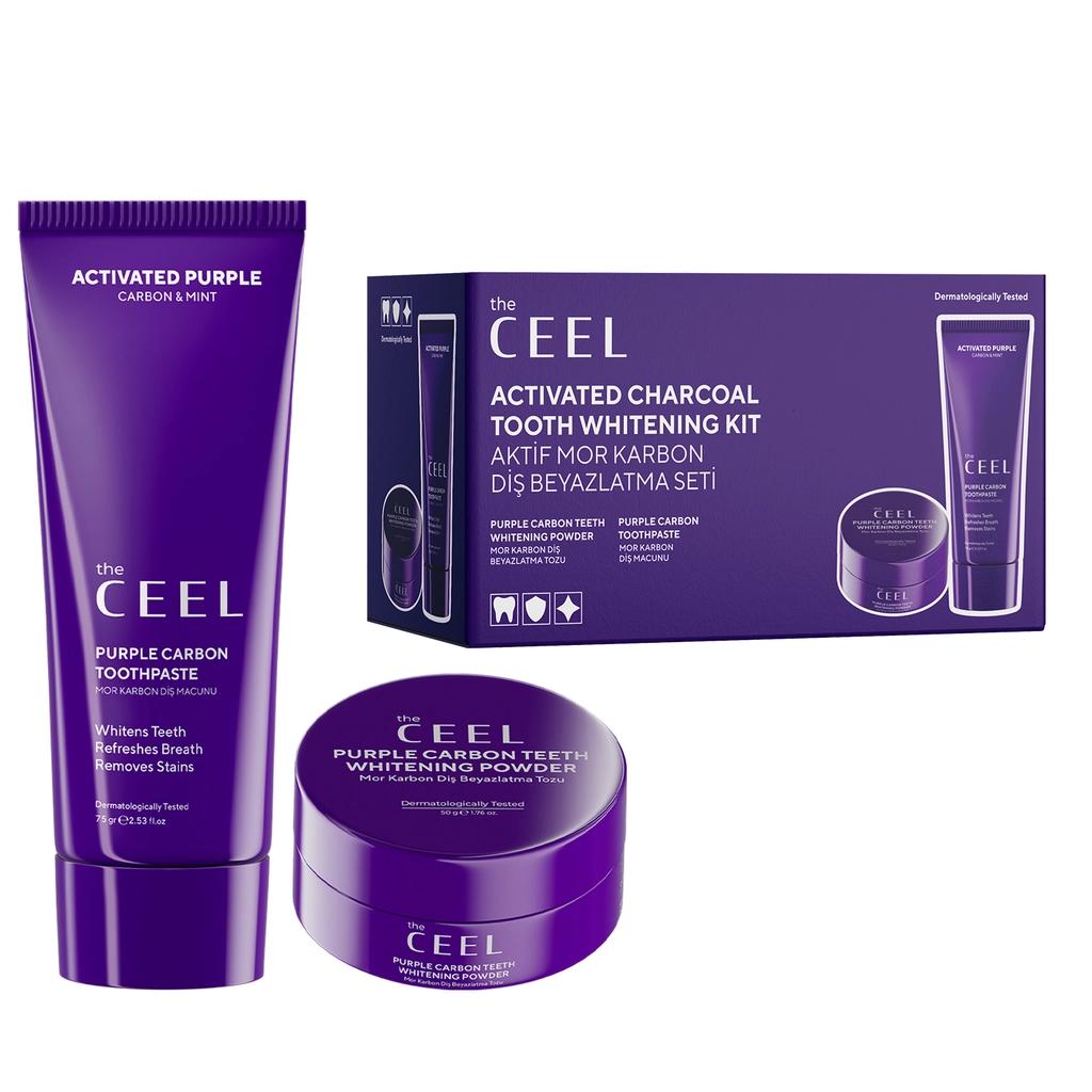 The Ceel Active Purple Carbon Teeth Whitening Set