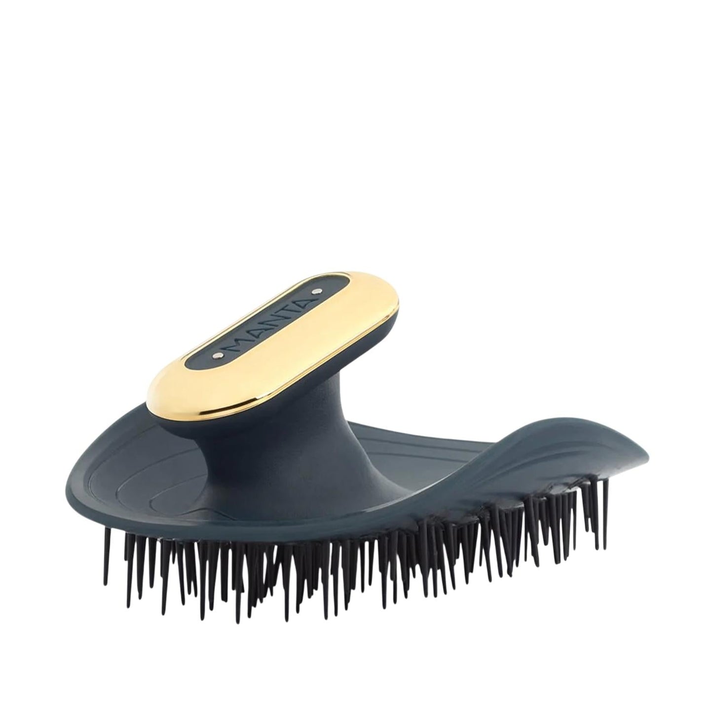 Manta Pulse Vibrating Scalp Massager Brush Ocean Blue & Gold