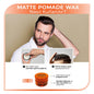 Morfose Ossion Matte Pomade Wax for Natural Hair Styling - 3.38 fl oz, Water-Based, Medium Hold, Residue-Free