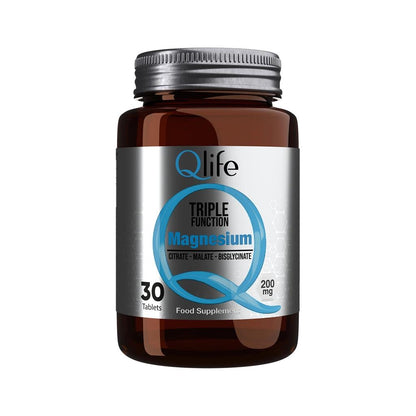 Qlife Triple Magnesium Complex Supplement 30 Tablets