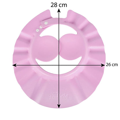 Sevi Bebe Baby Bath Cap - Soft Eva, Adjustable, Prevents Shampoo in Eyes & Ears
