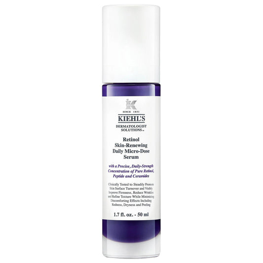 Kiehl's Micro-Dose Retinol Serum: Anti-Aging Powerhouse for Wrinkle Reduction, Firmer Skin & Even Tone - Gentle, Effective Formula