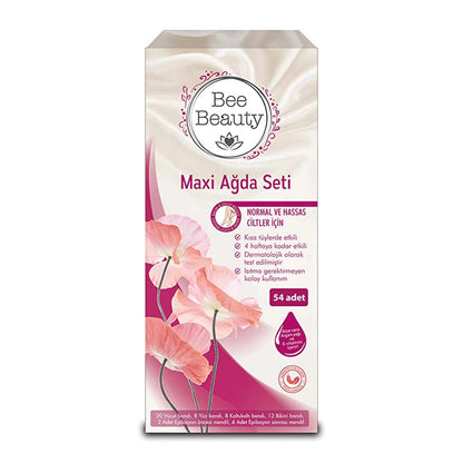 Bee Beauty Wax Strip Maxi Kit for Smooth Skin 54-Pack