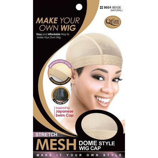 Qfitt Stretch Mesh Dome Style Wig Cap - Choose Color