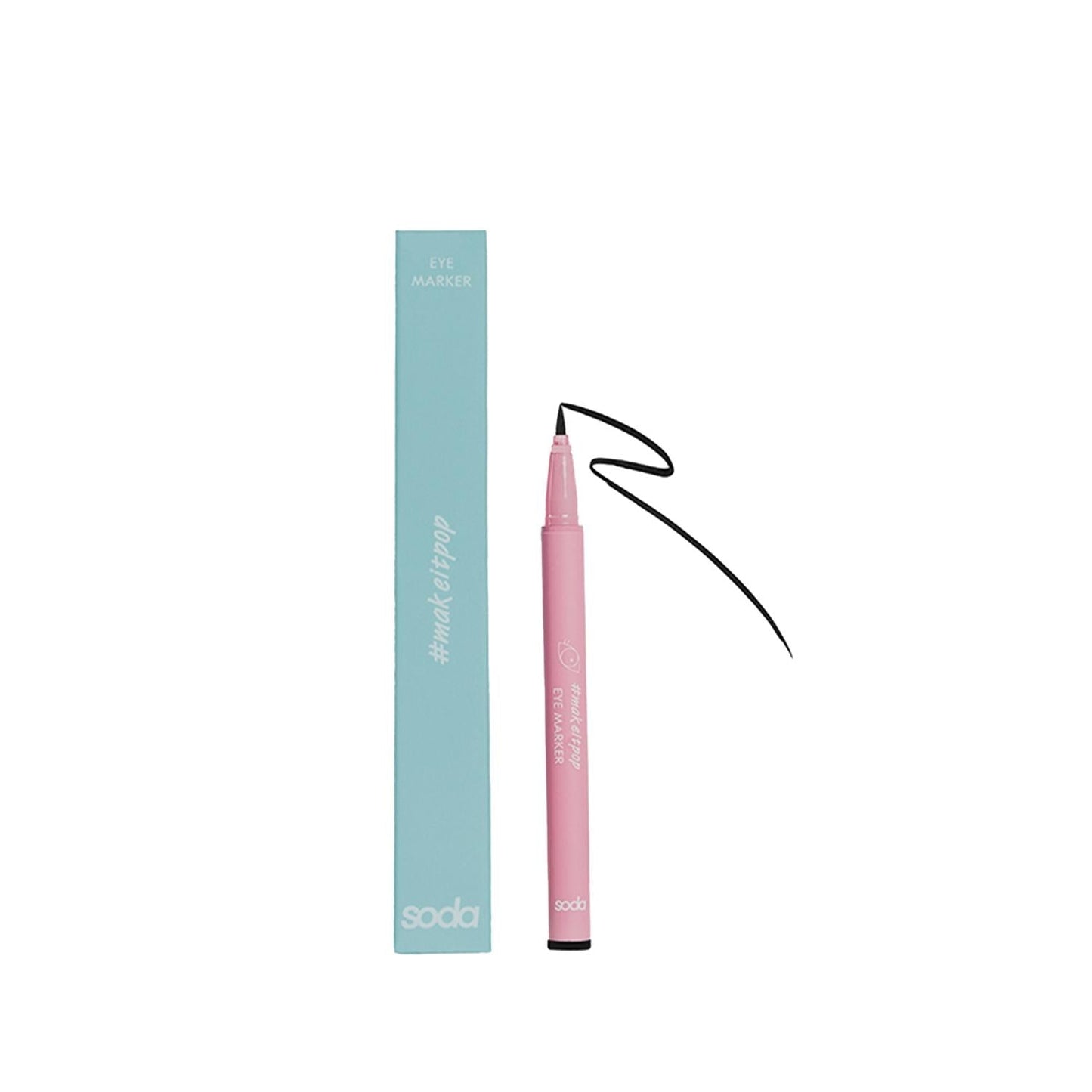 Soda Eye Marker Eyeliner 101 - Precision Cosmetic Eyeliner for Durable Eye Makeup