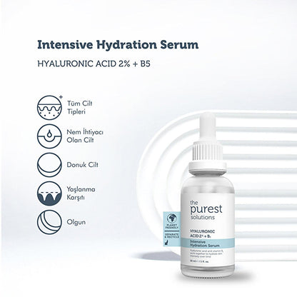 The Purest Solutions Hyaluronic Acid Serum - Anti-Aging Moisturizer for Dry Skin Hydration