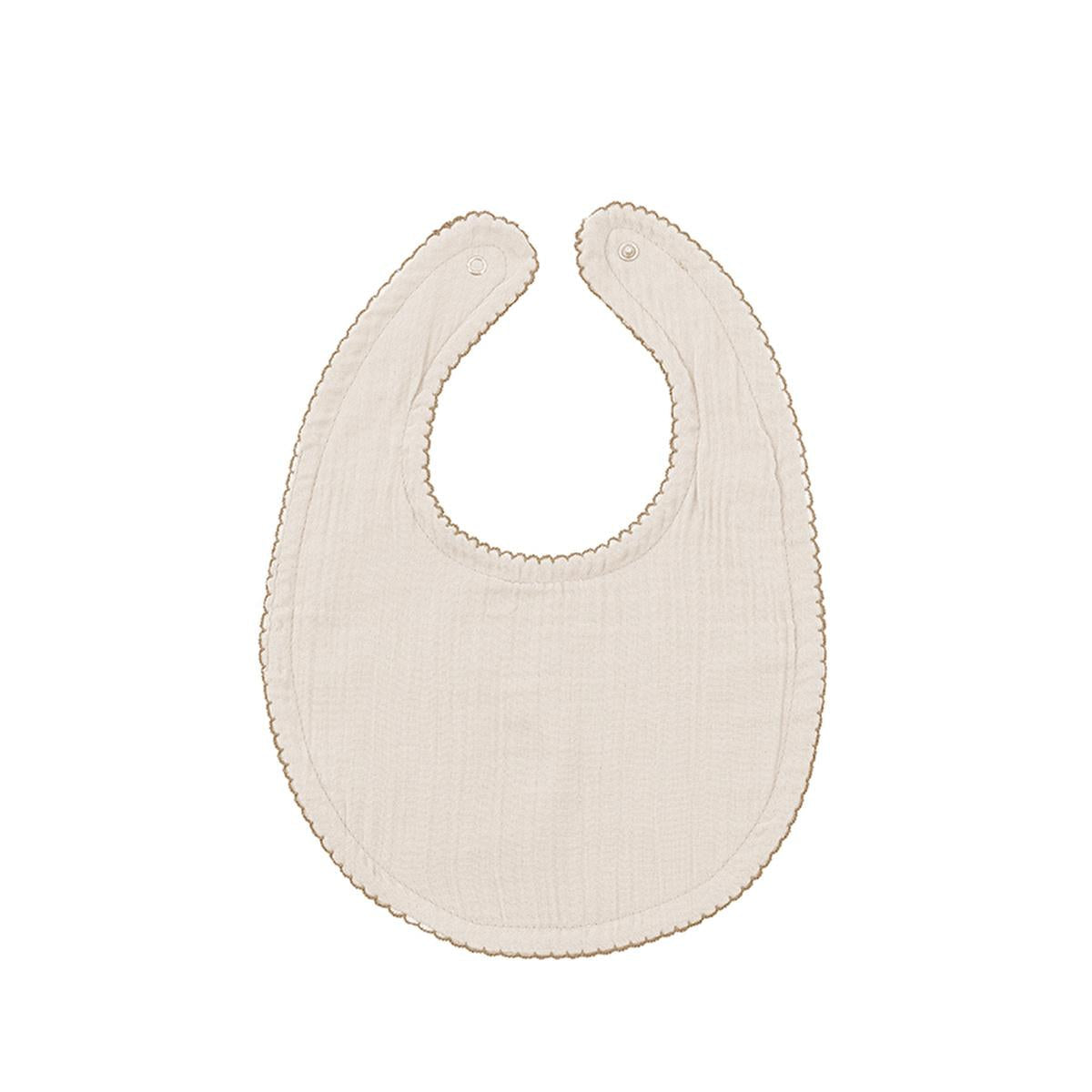 Babyjem Muslin Baby Bib with Teething Ring - Soft, Adjustable, and Hypoallergenic Cotton Bib for Teething Babies