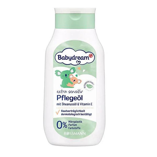 Babydream Baby Care Oil for Sensitive Skin - Fragrance-Free, Vegan, 8.45 fl oz