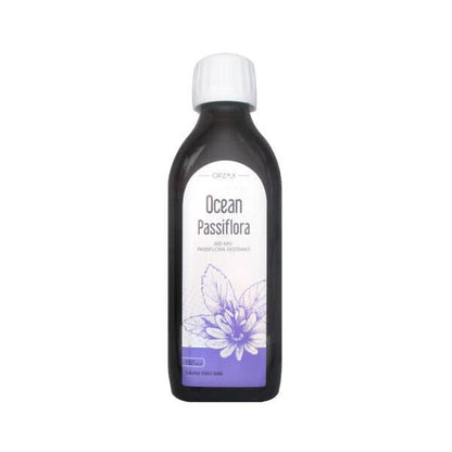 Ocean Passiflora Syrup Dietary Supplement - Natural Relaxation Aid with 600mg Passiflora Extract per 5ml Serving