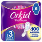 Orkid Platinum Size 3 Long Sanitary Pads with Wings 6 Count