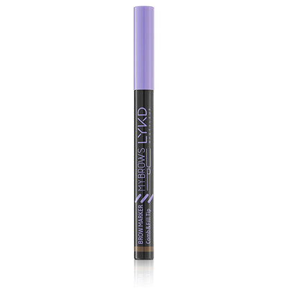 LYKD Eyebrow Pencil - Comb & Fill for Fuller Brows, Precise Felt-Tip Applicator, Natural Look