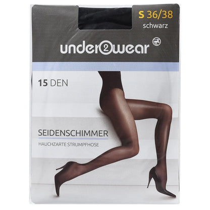 Underwear 15 Denier Sheer Shiny Black Tights 36-38