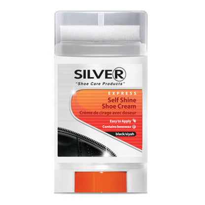 Silver Black Cream Shoe Polish with Screw Cap 50 ml
