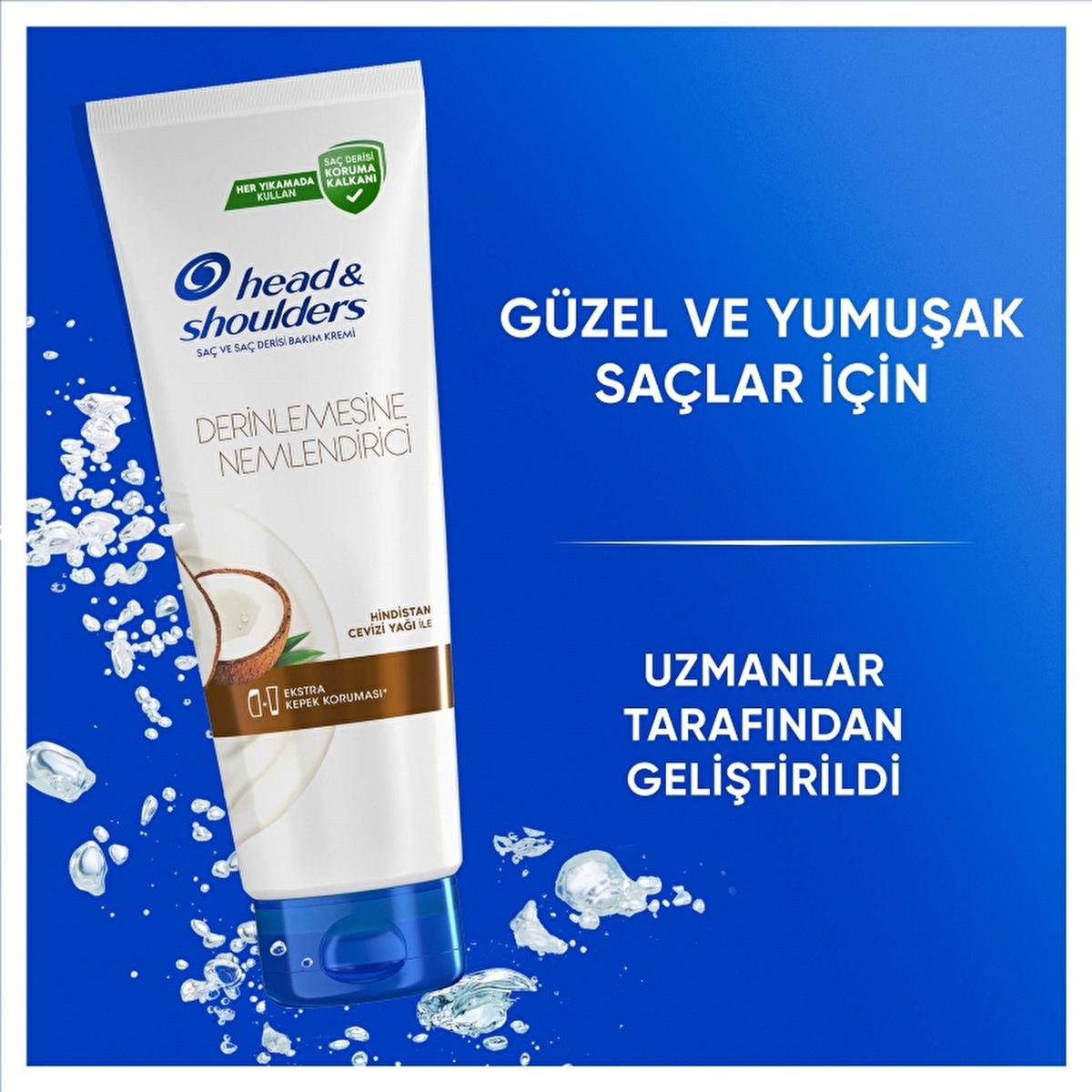 Head & Shoulders Coconut Oil Deep Moisturizing Hair Conditioner: Anti-Dandruff & Frizz Control, Hydrates Dry Scalp, Lasting Coconut Scent