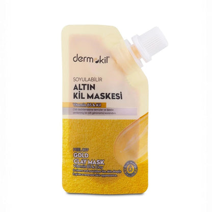 Dermokil Gold Clay Peel-Off Mask for Glowing Skin 50 ml