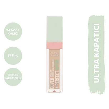 Pastel Cover+Perfect Concealer SPF30 - High Coverage, Moisturizing & Long-Lasting Concealer for Flawless Finish