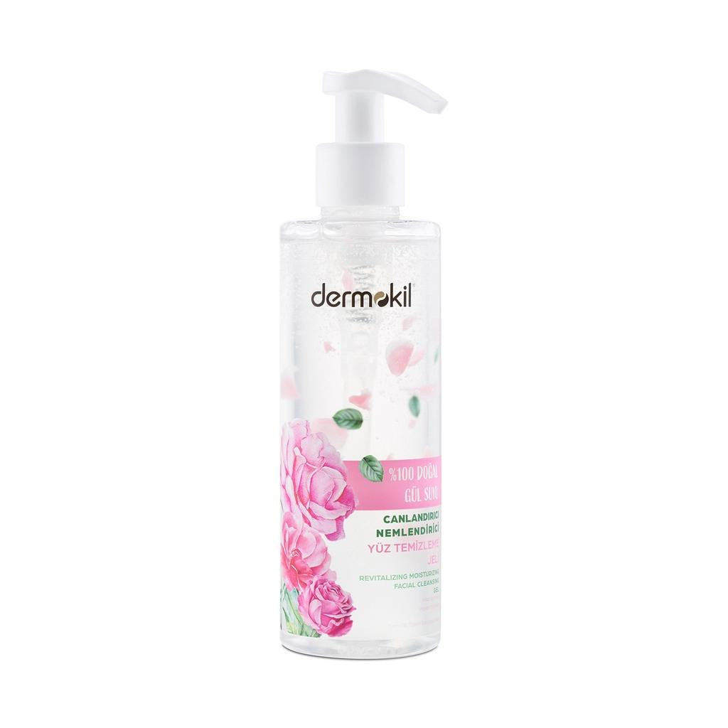 Dermokil 100% Natural Rose Face Cleansing Gel 200 ml