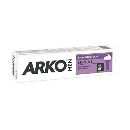 Arko Men Extra Sensitive Shaving Cream for Sensitive Skin - 100gr Gentle Shaving Products for Men