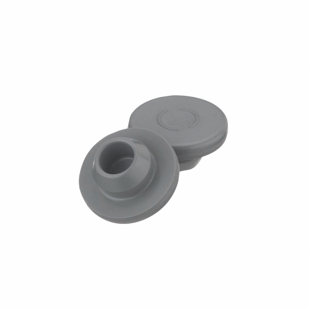 13mm Snap-On Chlorobutyl Stopper, Gray (100 Count)
