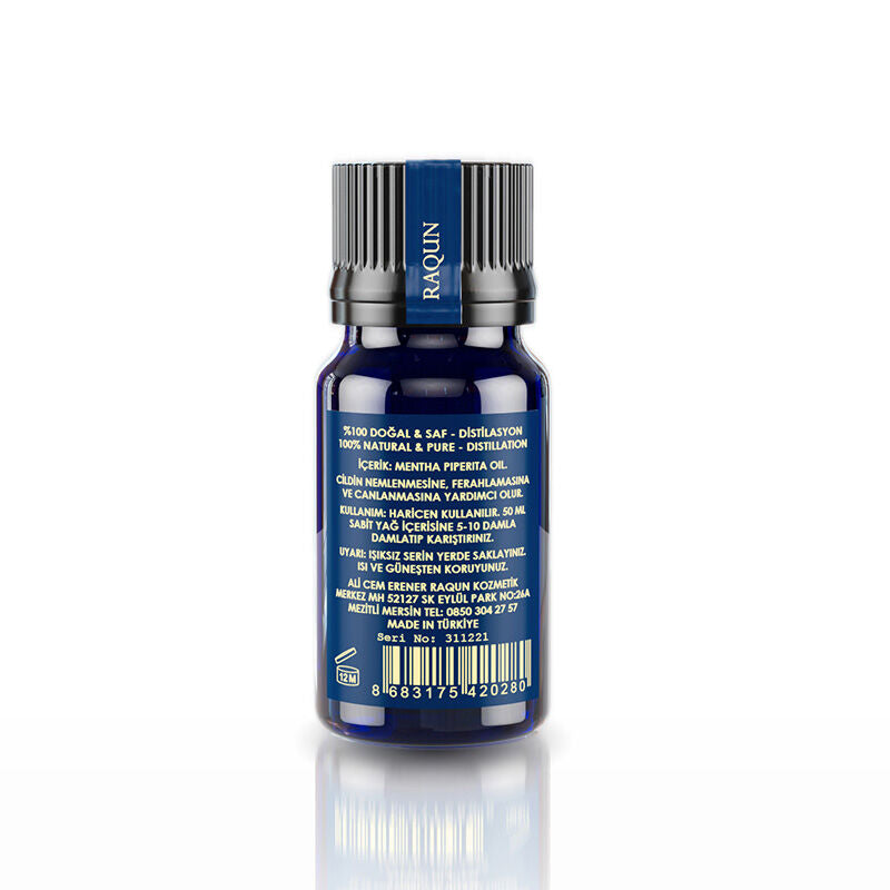 Raqun Peppermint Essential Oil for Aromatherapy 10 ml