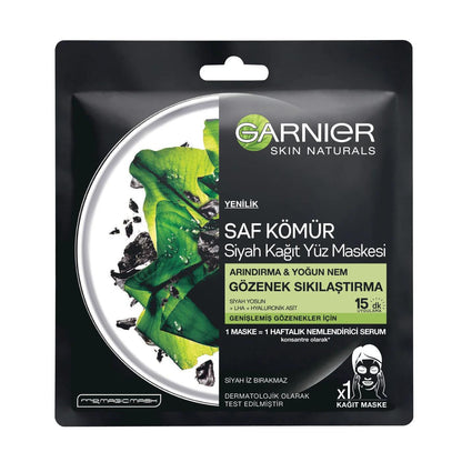 Garnier Black Algae Pore Tightening Sheet Mask 1 pc